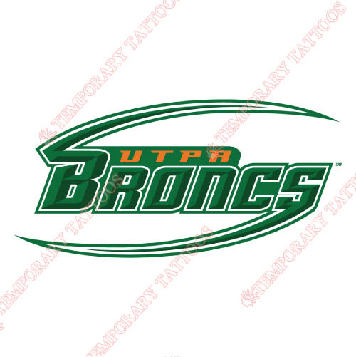 Texas Pan American Broncs Customize Temporary Tattoos Stickers NO.6521